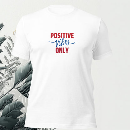 Positive Vibes Only - Cotton T-Shirt  Matching Family Apparel