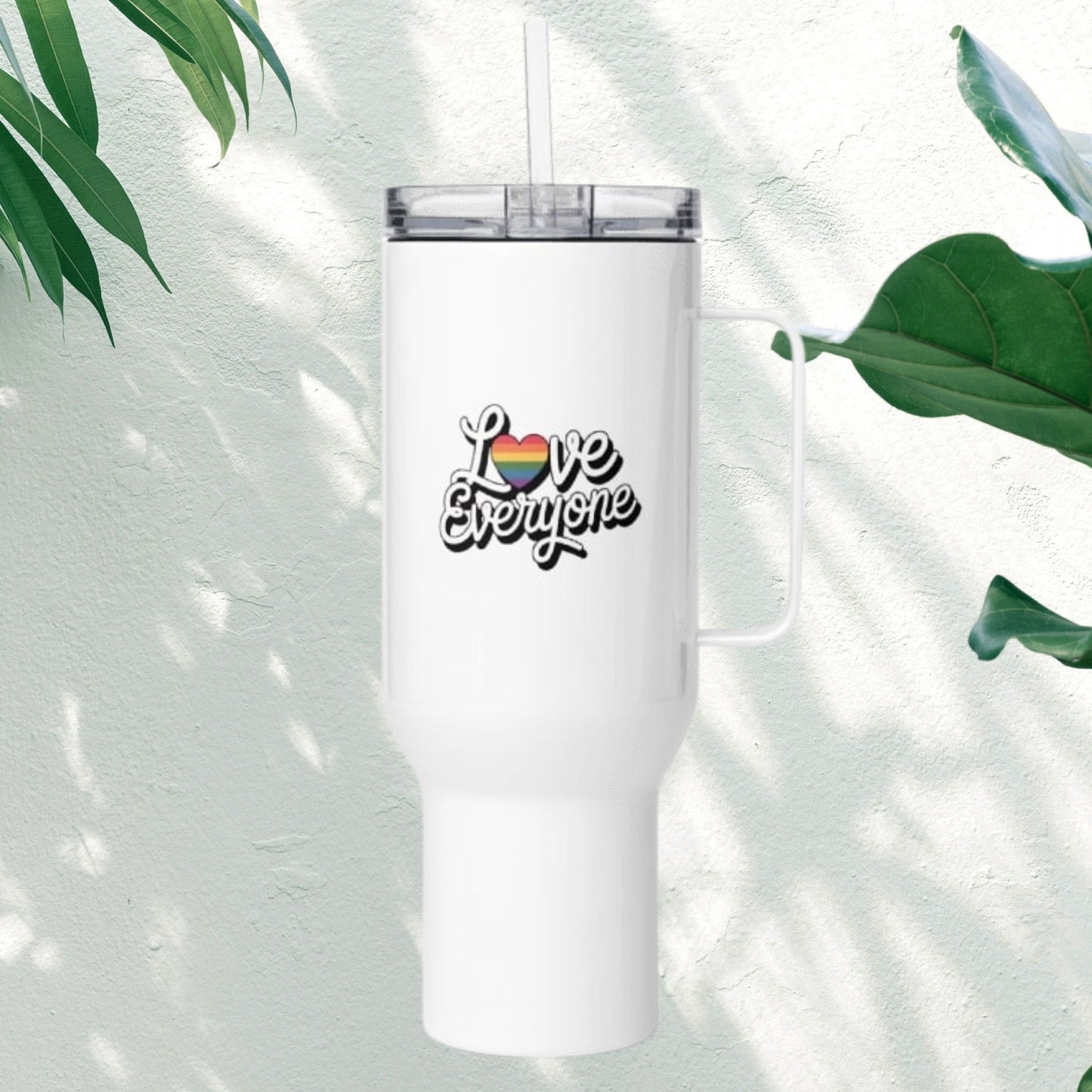 Love Everyone - Rainbow Heart Tumbler