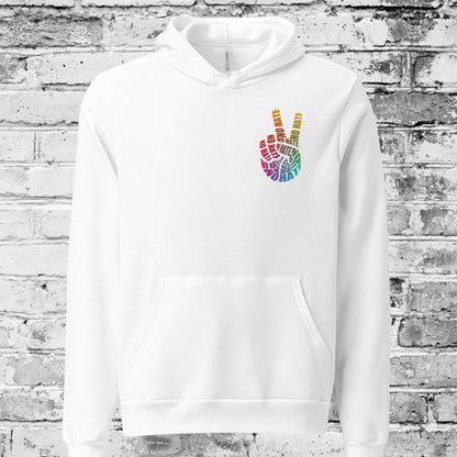 No Hate Peace Sign Shirt – Rainbow Anti-Hate Apparel