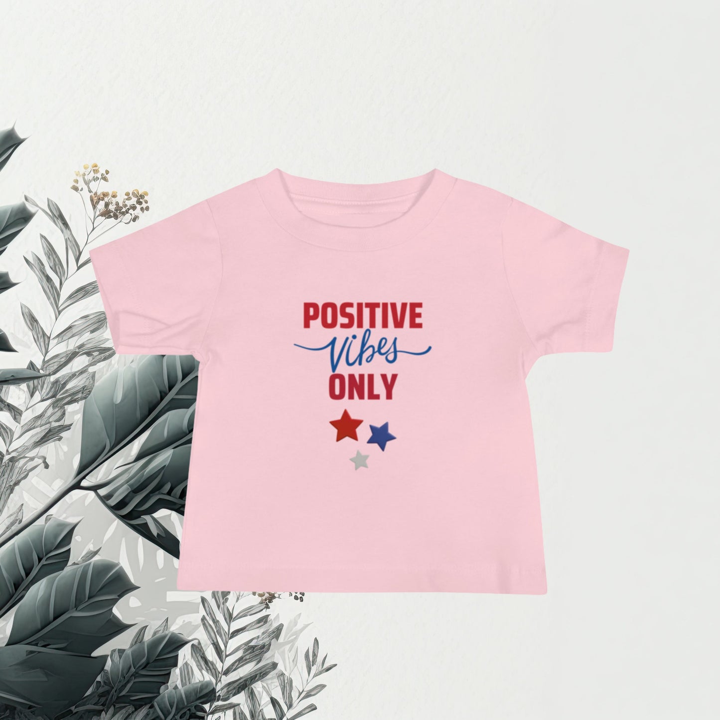 Positive Vibes Only - Cotton T-Shirt  Matching Family Apparel
