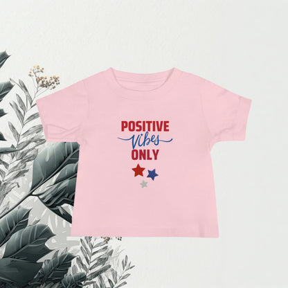 Positive Vibes Only - Cotton T-Shirt  Matching Family Apparel
