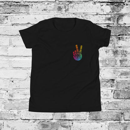 No Hate Peace Sign Shirt – Rainbow Anti-Hate Apparel