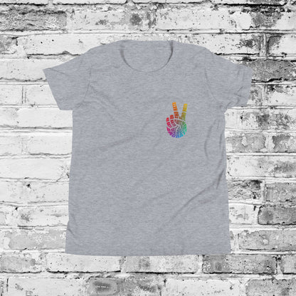 No Hate Peace Sign Shirt – Rainbow Anti-Hate Apparel