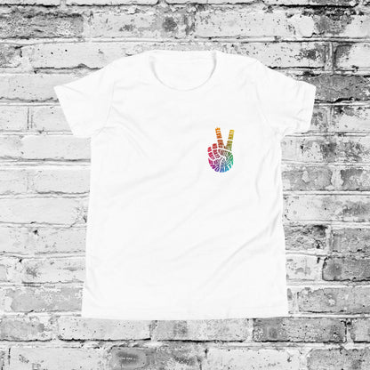 No Hate Peace Sign Shirt – Rainbow Anti-Hate Apparel