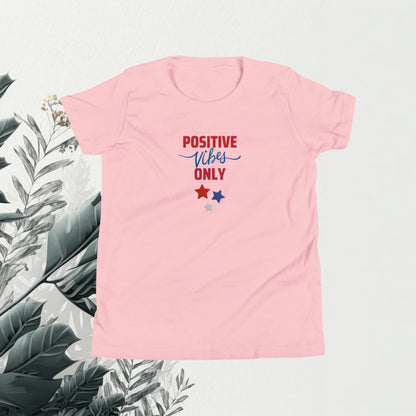 Positive Vibes Only - Cotton T-Shirt  Matching Family Apparel