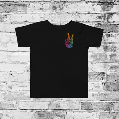 No Hate Peace Sign Shirt – Rainbow Anti-Hate Apparel