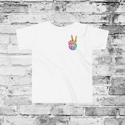 No Hate Peace Sign Shirt – Rainbow Anti-Hate Apparel