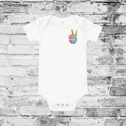 No Hate Peace Sign Shirt – Rainbow Anti-Hate Apparel