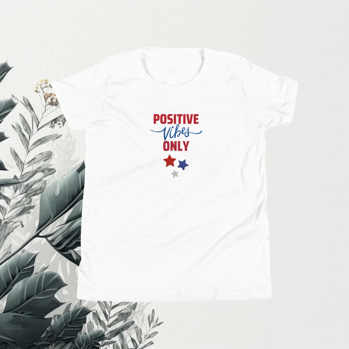 Positive Vibes Only - Cotton T-Shirt  Matching Family Apparel