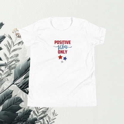 Positive Vibes Only - Cotton T-Shirt  Matching Family Apparel