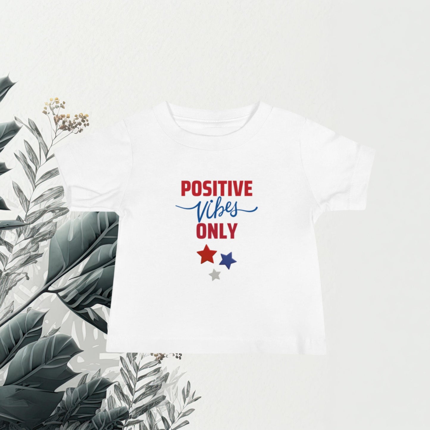 Positive Vibes Only - Cotton T-Shirt  Matching Family Apparel