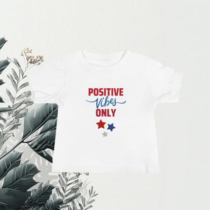 Positive Vibes Only - Cotton T-Shirt  Matching Family Apparel