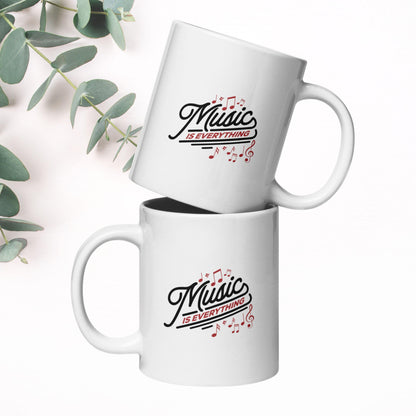 Music Is Everything Mug – 15oz Ceramic Coffee Cup
