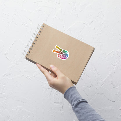 No Hate Peace Sign - Vinyl Sticker Durable & Bubble-Free